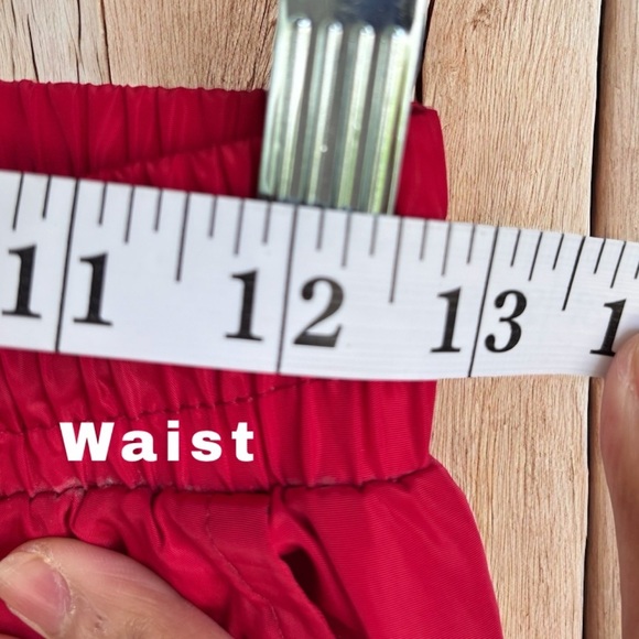 Men’s VTG Decibel Red Cargo Zippered Nylon Parachute Pants Street Wear M EUC - Picture 14 of 16